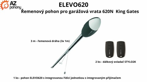 ELEVO620 - řemenový pohon pro garážová vrata 620N od KingGates